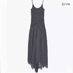 Zara Charcoal Midi Dress